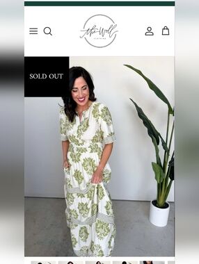 Green Floral Maxi Dress